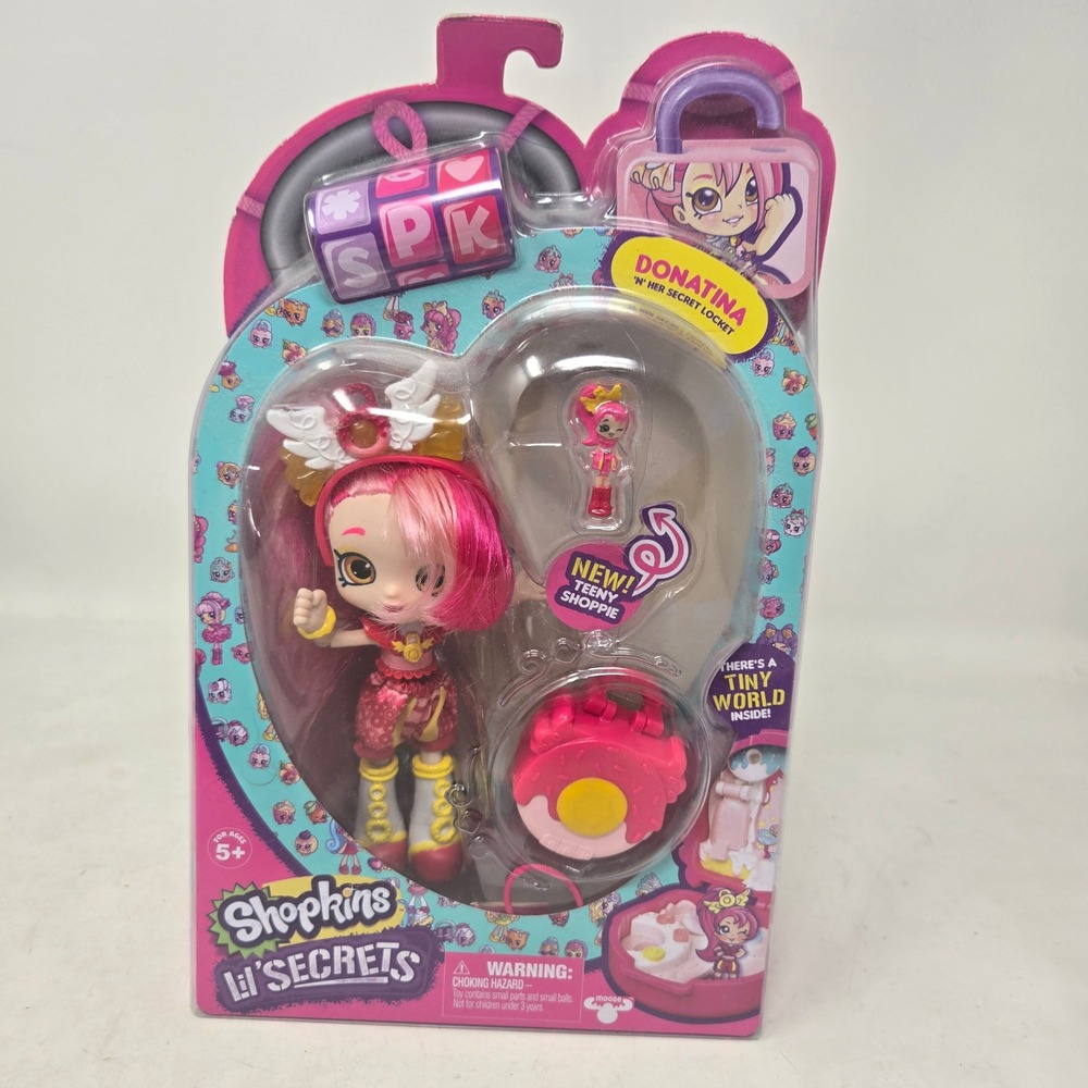 Shopkins Lil Secrets Shoppies Donatina and Her Secret Locket Doll Set 56940